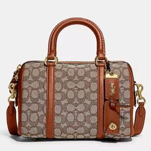 Ruby Satchel 25 In Signature Textile Jacquard
